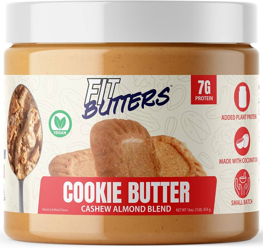 FIt Butters Cookie Butter Vegan Cashew Almond Butter | Amazon (US)