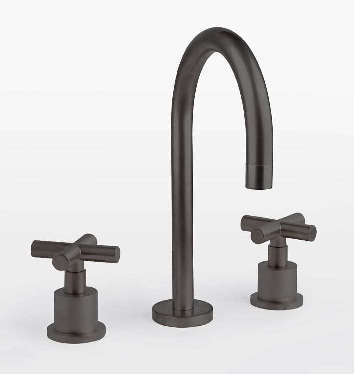 Waterhouse Cross Handle Widespread Bathroom Faucet | Rejuvenation