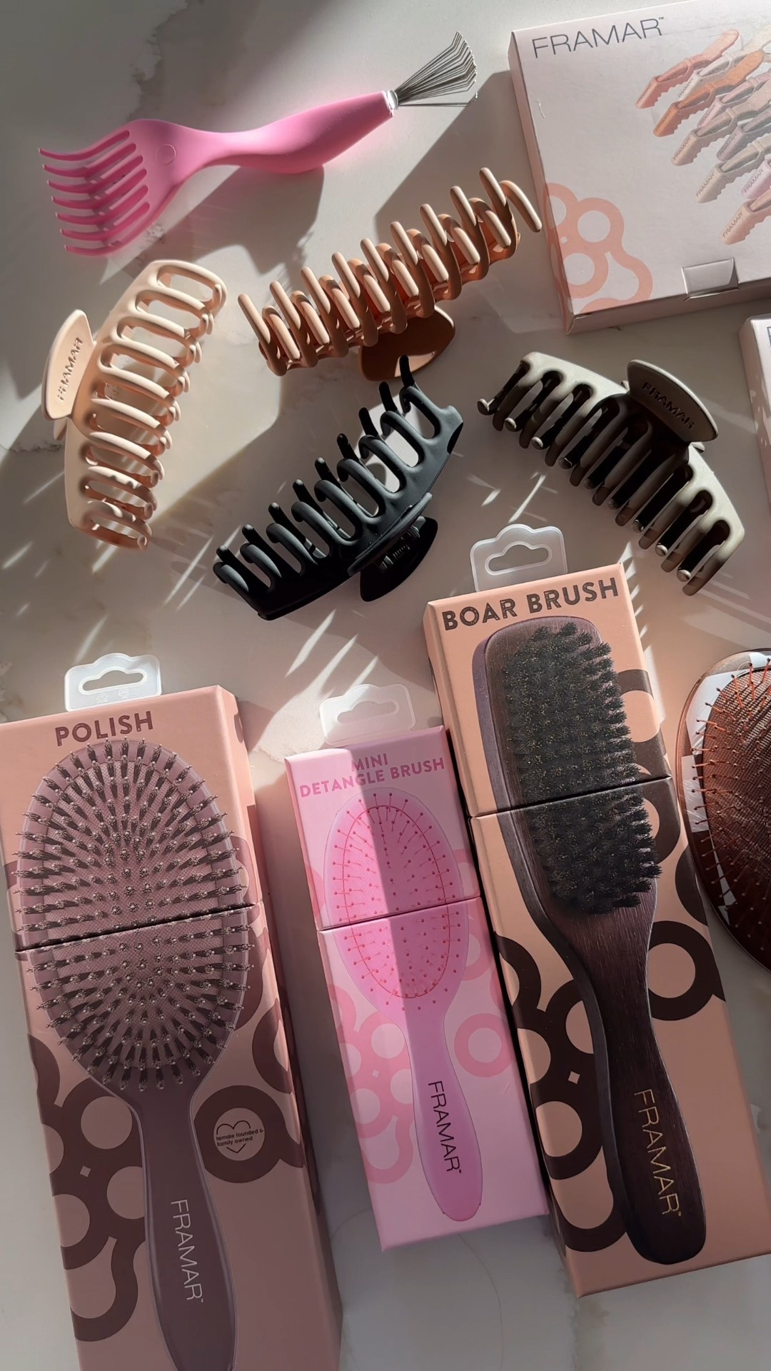A little hair care happiness from a small Canadian brand 💛

Framar makes the prettiest brushes, clips, and tools — everything feels salon-quality but designed for real life (and real bathrooms). Sharing a few of my favourites from this unboxing — all linked for you! 🇨🇦✨

Framar hair tools, Canadian beauty brand, hair care essentials, best hair clips, hair brush favourites, small business finds, fall beauty must haves, affordable beauty tools, hair styling favourites, LTK beauty edit



#LTKcanada #LTKbeauty
