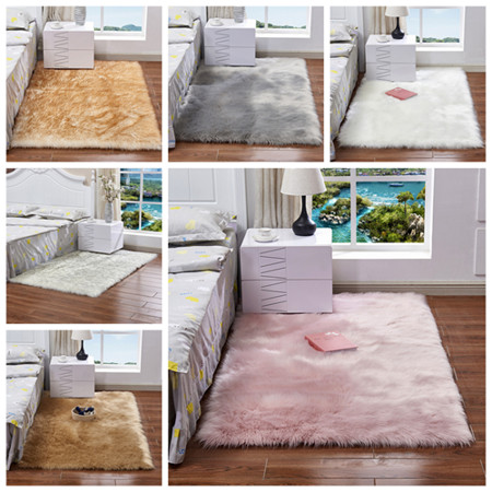 Meigar Faux Fur Sheepskin Area Rug Shaggy Wool Carpet Plush Mat for Bedroom Living Room Home Decor K | Walmart (US)