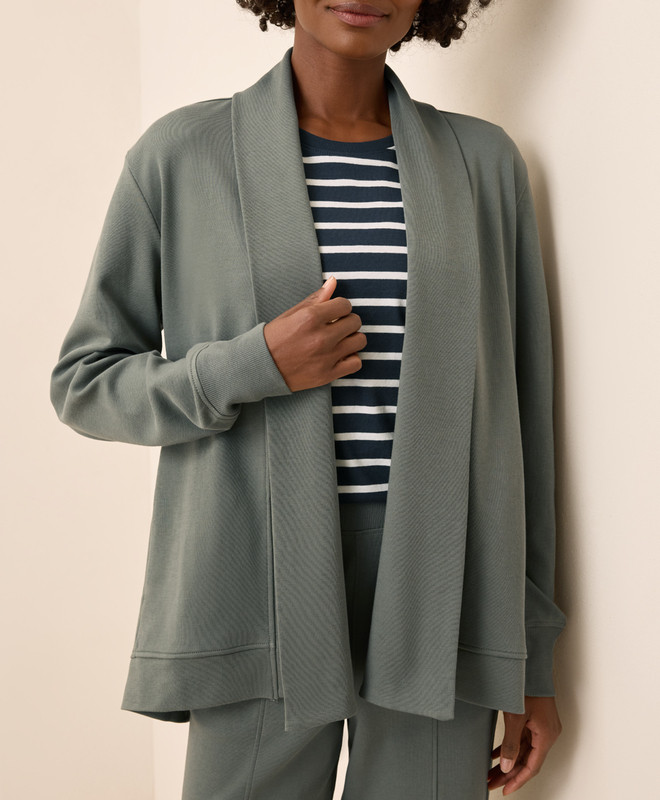 Women’s Airplane Drape Cardigan made with Organic Cotton | Pact | Pact Apparel