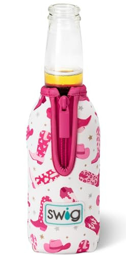 Swig Life Bottle Coolie, Standard 12oz Bottle Insulator Sleeve with Zipper, Neoprene Insulated Cooler for Drinks in Let's Go Girls | Amazon (US)
