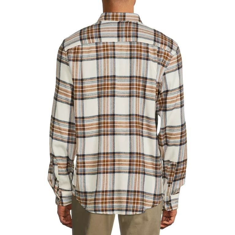 George Men's and Big Men's Super Soft Flannel Shirt, up to 5XLT - Walmart.com | Walmart (US)
