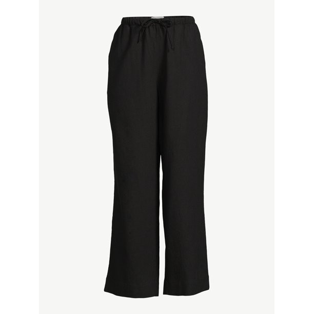 Free Assembly Women's Straight Leg Drawstring Pants - Walmart.com | Walmart (US)