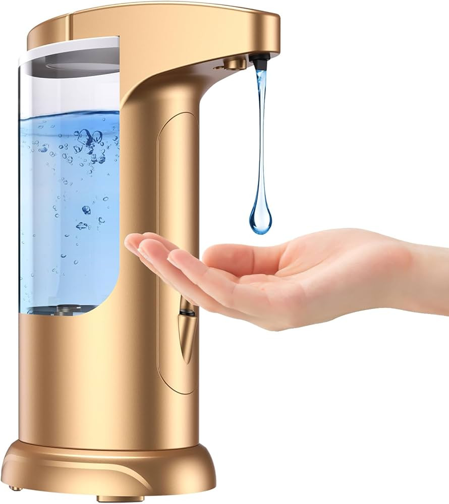 370ml Touchless Automatic Soap Dispenser for Kitchen and Bathroom,Battery Operated Automatic Liqu... | Amazon (US)