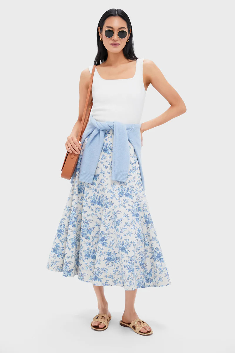 Forget Me Not Floral Brynn Skirt | Tuckernuck (US)