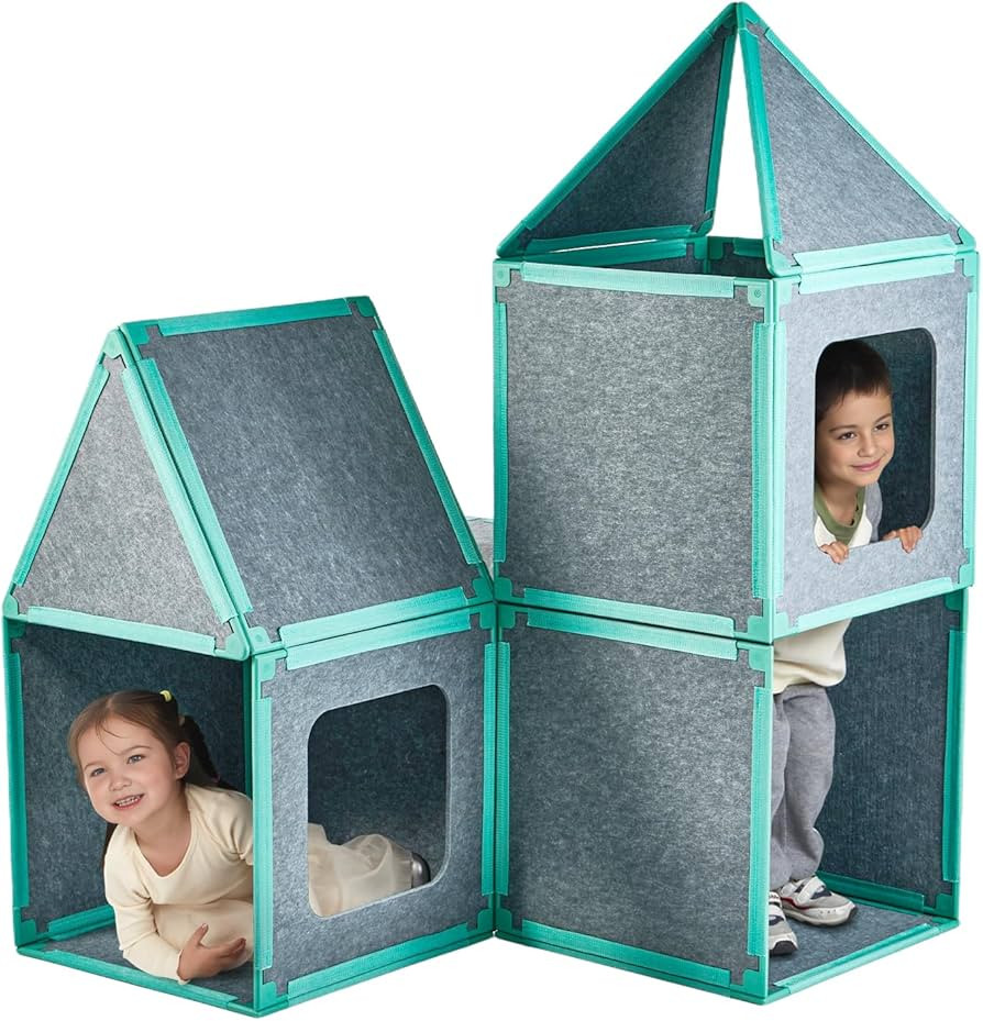 Umoving 20-Piece Magnetic Fort Building Kit for Kids \u2013 Giant Modular Playhouse Panels, STEM ... | Amazon (US)