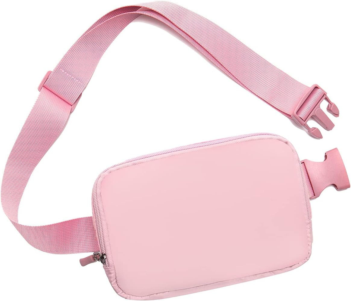 Belt bag Fanny pack crossbody bags for women Everywhere belt bag (pink) | Amazon (US)