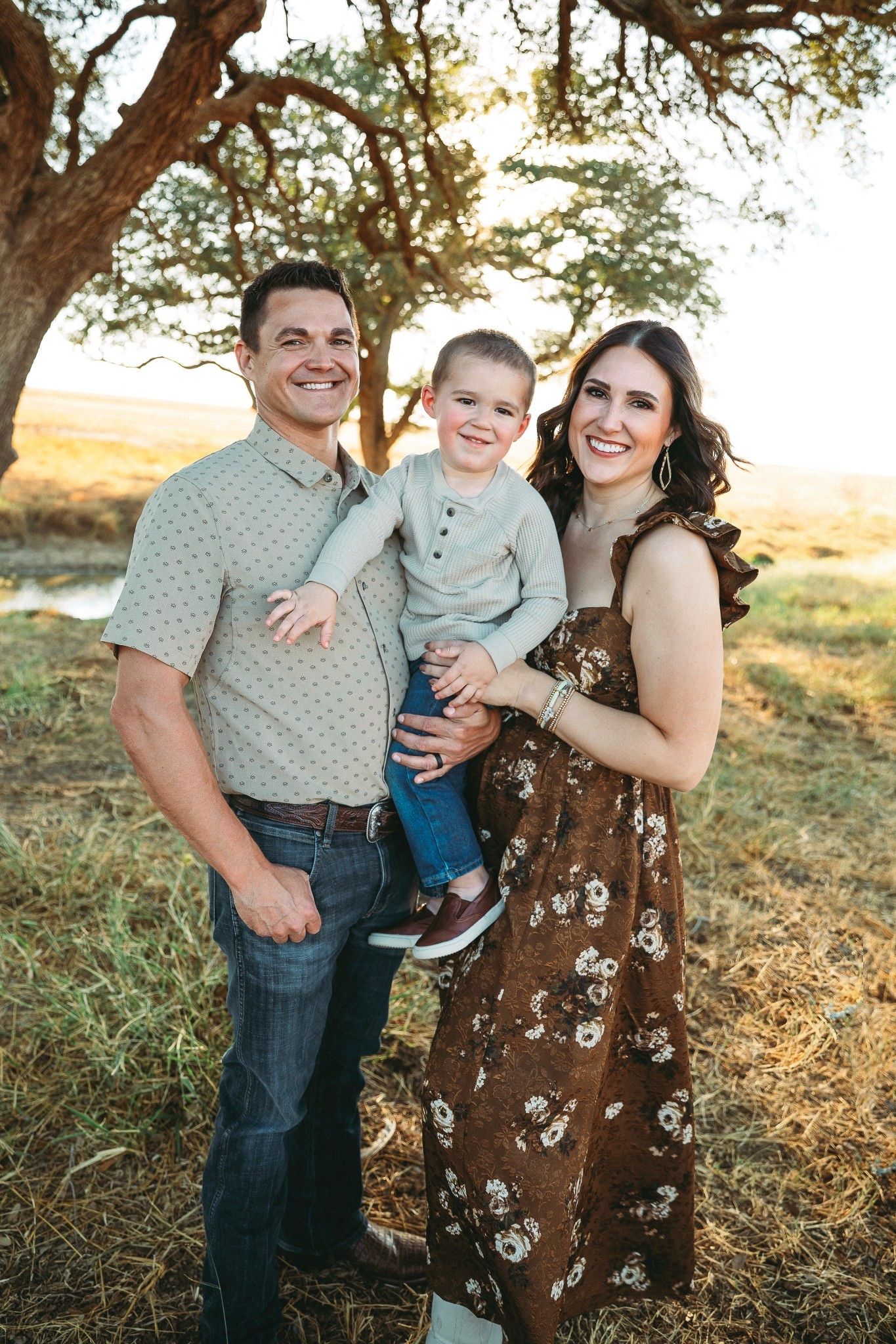 Fall Family Photos in TX! 📍 
Dress - size large (I’m usually a 10) 
Toddler boy - 2T 
My husband’s shirt - size large. (I couldn’t find the exact link so I’m linking some similar items!) 

Midsize fashion, toddler boy outfit, midsize style, family photo outfits, family photo style options, fall style 

#LTKMidsize #LTKSeasonal #LTKFamily