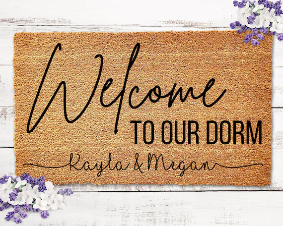 Doormat for Dorm, Personalized Dorm Doormat, Dorm Decor for College Girls Dorm Room Decor Girls D... | Etsy (US)