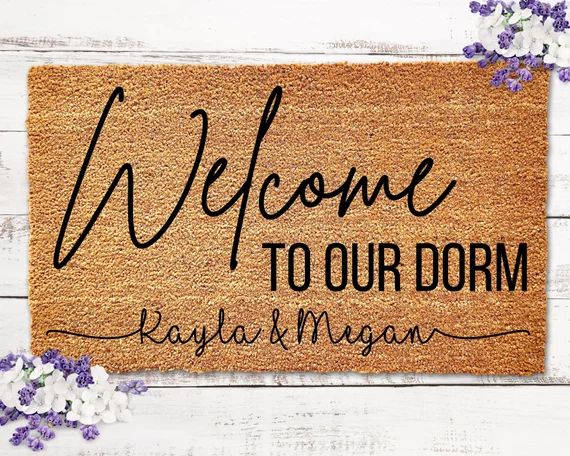 Doormat for Dorm, Personalized Dorm Doormat, Dorm Decor for College Girls Dorm Room Decor Girls D... | Etsy (US)