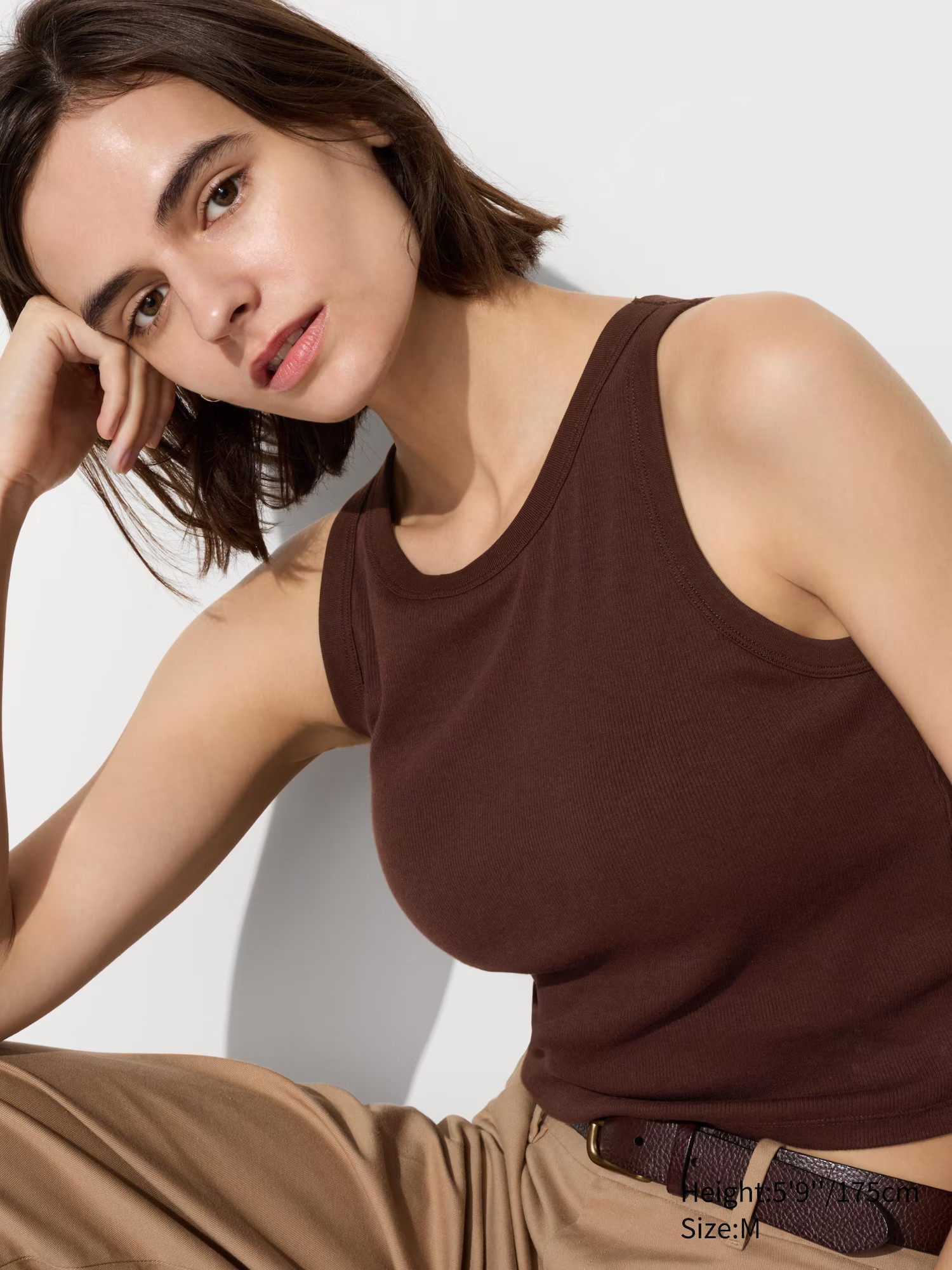 Ribbed Cropped Sleeveless Bra Top | UNIQLO (US)
