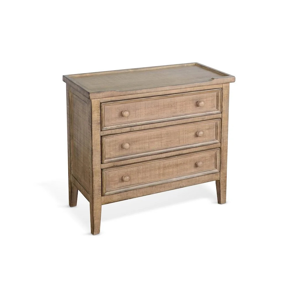 Sunny Designs Marina Oak Beach Pebble Wood End Table | Walmart (US)