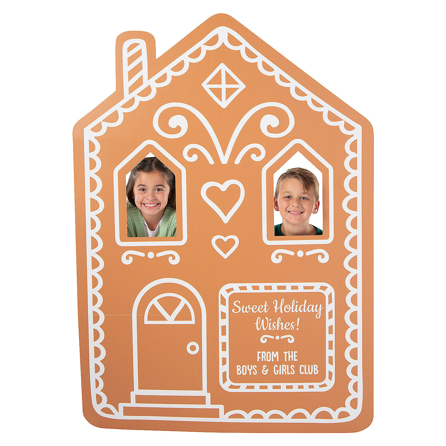 44" x 62" Personalized Gingerbread House Cardboard Cutout Stand-Up | Oriental Trading Company