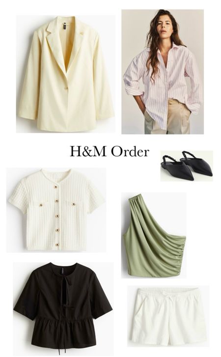 Just placed an H&M order - so many good spring trends and 20% off this weekend! Loving the butter yellow, poplin, the shoes are giving the row and old money vibes with the cardigan and oversized button down

#LTKsalealert #LTKfindsunder50 #LTKfindsunder100