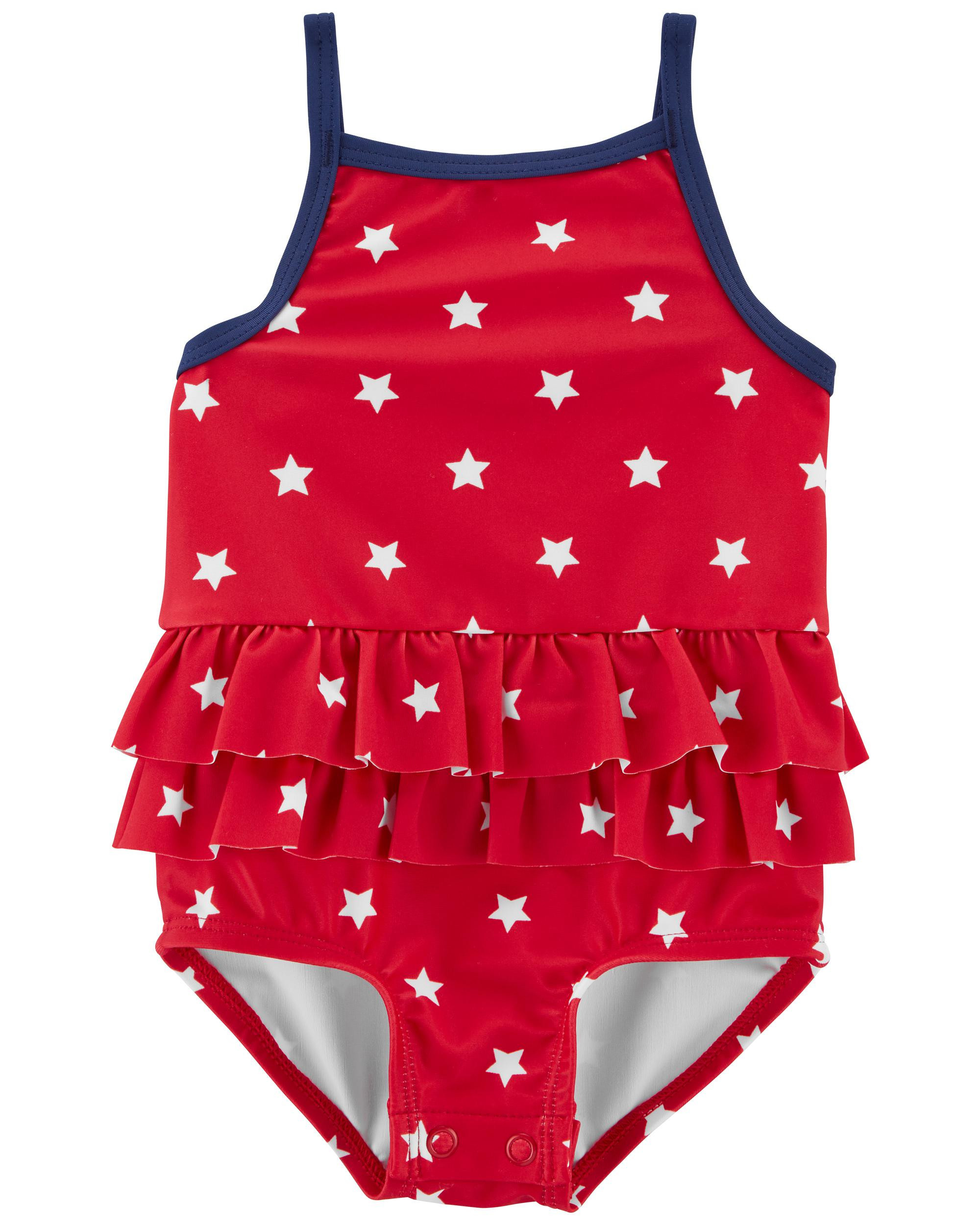 Baby Stars Ruffle 1-Piece Swimsuit | Carter's