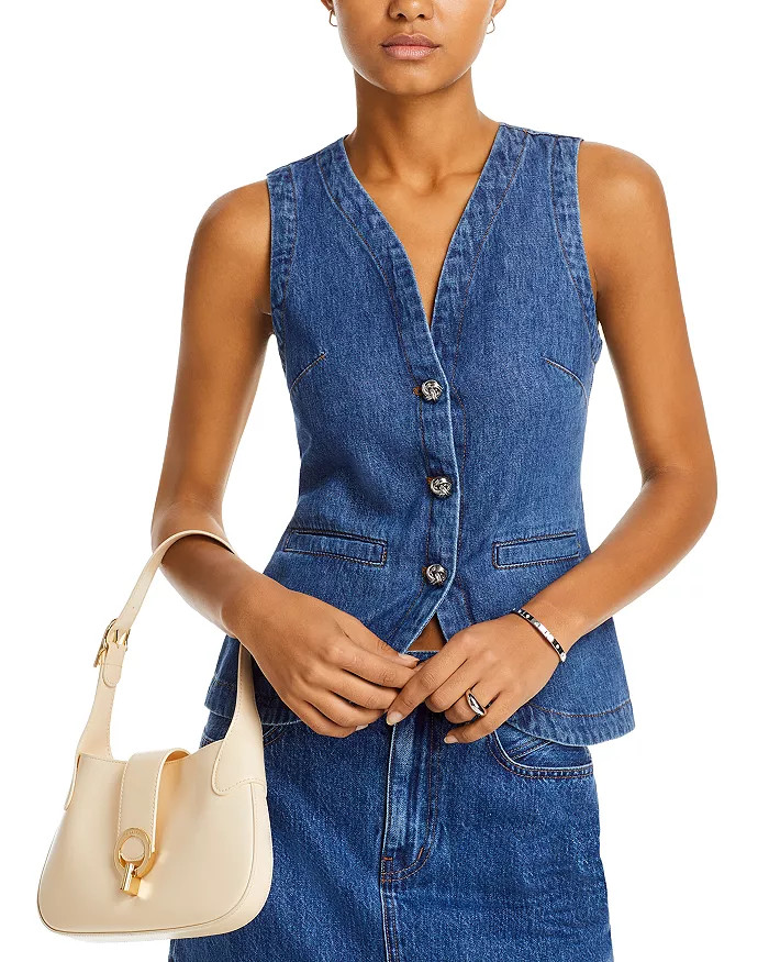 Derek Lam 10 Crosby Cassie Denim Vest Back to results -  Women - Bloomingdale's | Bloomingdale's (US)