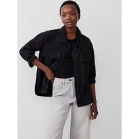 French Connection Long Sleeve Denim Oversized Shirt | Very (UK)
