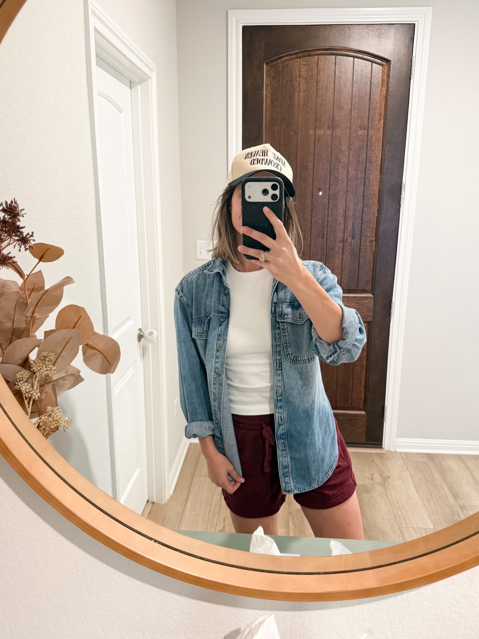 this denim button down is a must have on repeat for me 😍
-
Easy ballpark outfit idea, sports mom, sporting event, easy spring outfit ideas, everyday essentials, everyday must haves 

#LTKmomlife #LTKootd