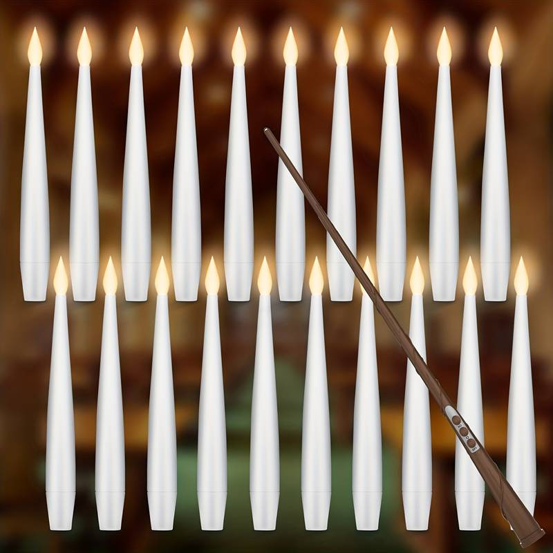 20pcs Magic Hanging Candles - Flickering Warm Light Flameless LED Candles With Wand Remote & Batt... | Temu Affiliate Program