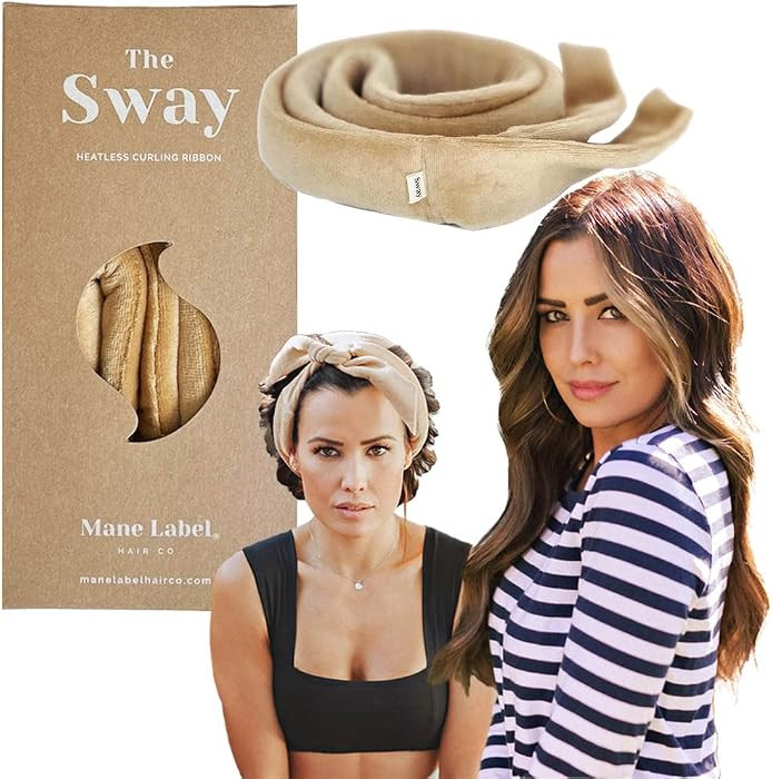 Heatless Hair Curling Ribbon Wrap: The Sway Original Heatless Curling Ribbons | Luxe Velour | Man... | Amazon (US)
