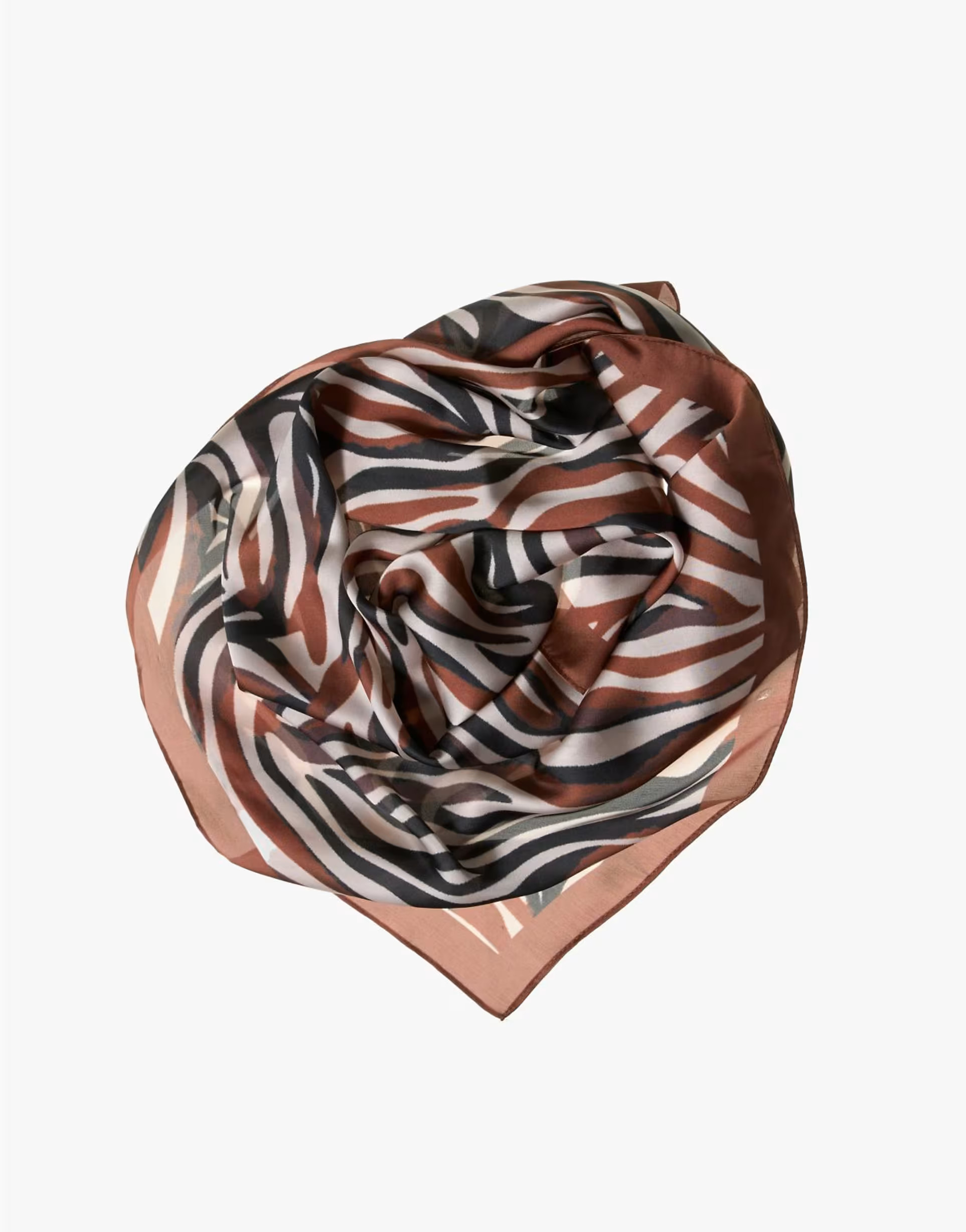 Pull&Bear Animal print bandanna scarf in brown | ASOS (Global)
