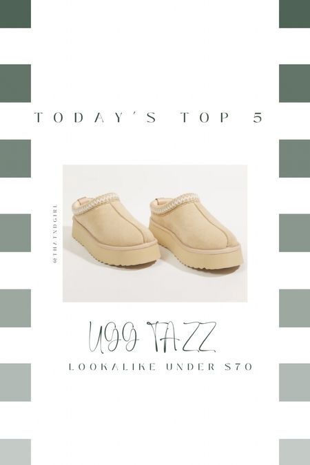 These UGG Tazz look-a-likes are a fraction of the cost and have fantastic reviews!!

#LTKfindsunder100 #LTKSeasonal #LTKshoecrush