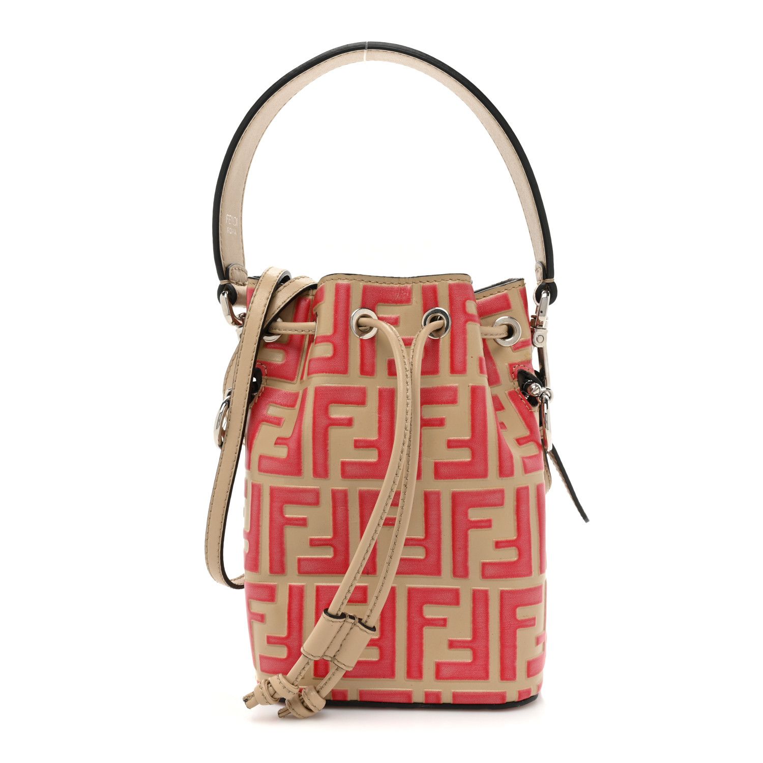 Vitello Liberty F is Fendi FF Embossed Mini Mon Tresor Bucket Bag Amido Fiamma | FASHIONPHILE (US)