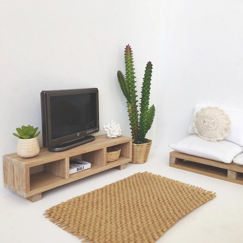 Miniature Dollhouse Low Sideboard/TV unit | Etsy | Etsy (US)