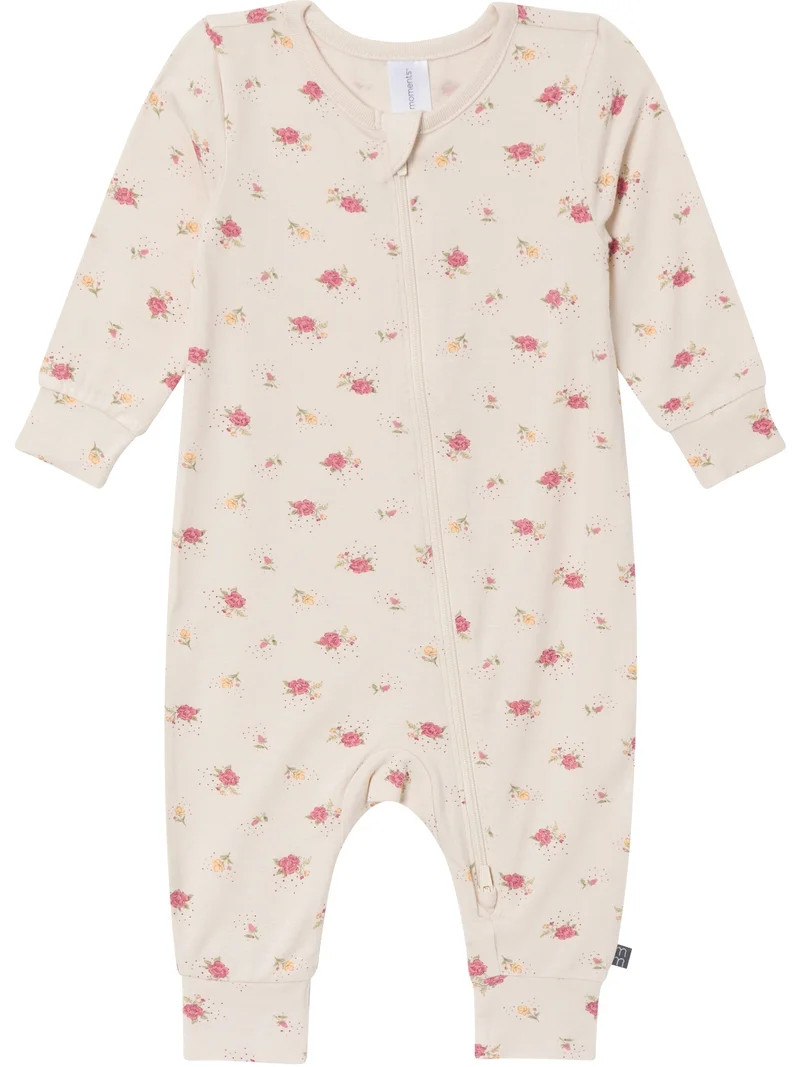Modern Moments by Gerber Baby Neutral Super Soft Viscose Two-Way Zip Coverall, Sizes Newborn - 24... | Walmart (US)