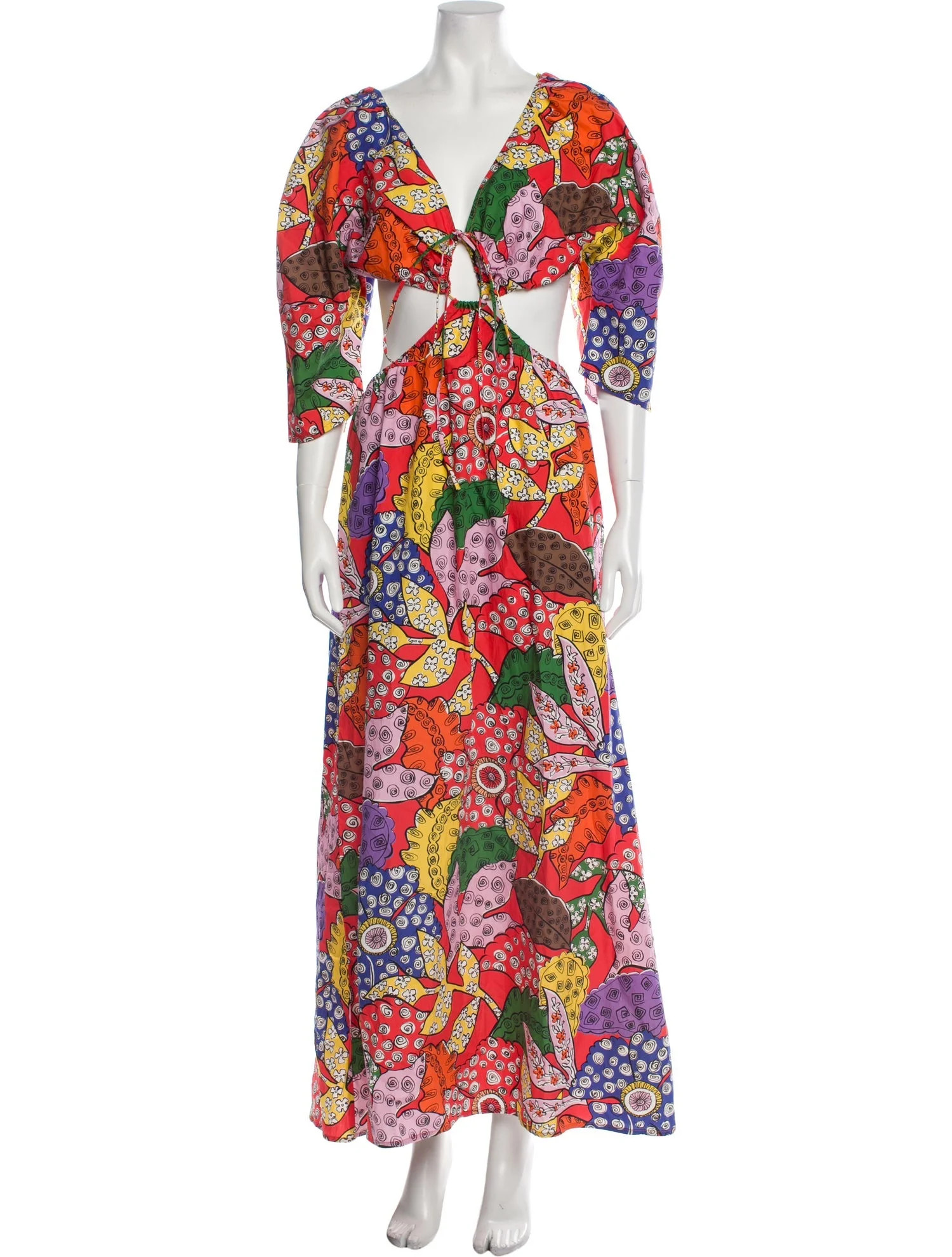 Printed Long Dress w/ Tags | The RealReal