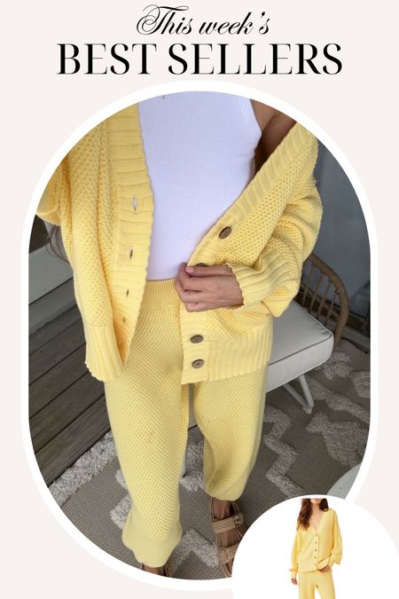 Yellow is the color of spring 2024 and this set is perfect for it!!
Matching set, free people set, spring outfit 

#LTKshoecrush #LTKSeasonal #LTKfindsunder100