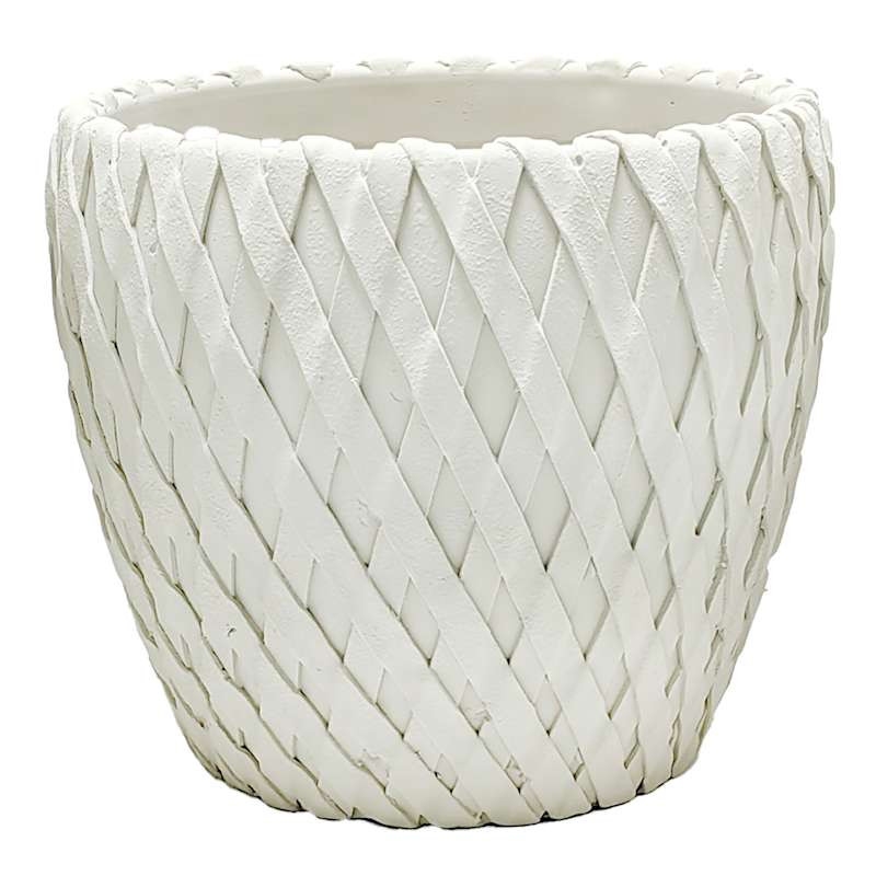 Indoor Lattice Cement Planter, 10" | At Home