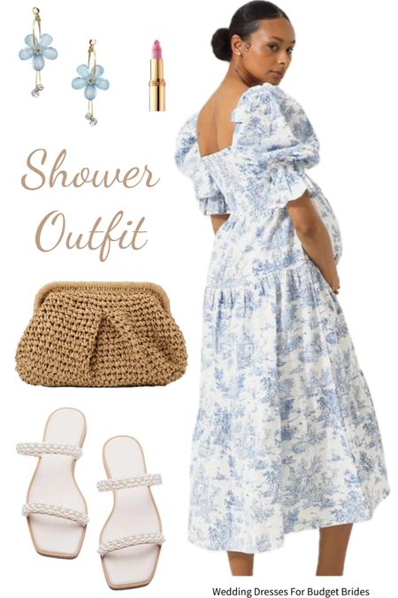 Darling shower outfit idea for the pregnant bride to be.

#babyshowerdresses #maternitydresses #pearlslides #amazondresses #bumpfriendlydresses

#LTKBump #LTKSeasonal #LTKWedding