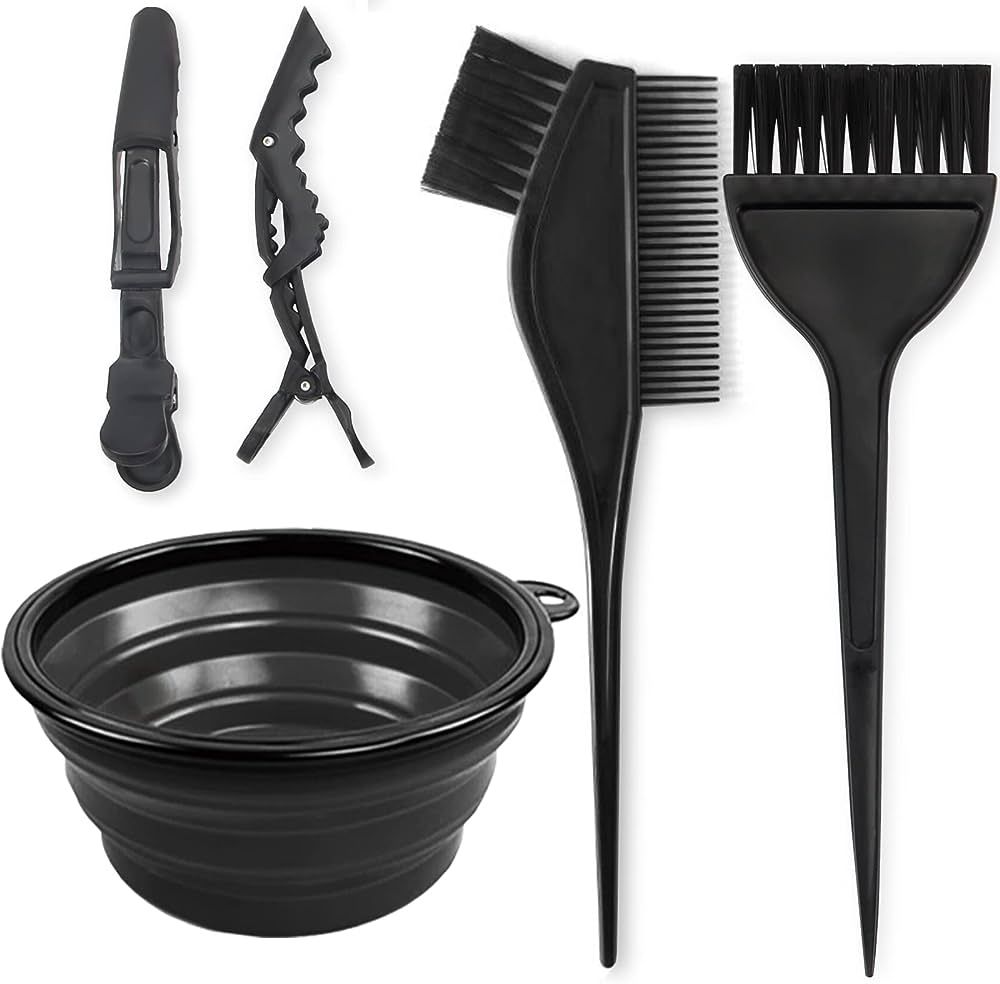 Yexixsr 5Pcs Professional Salon Hair Coloring Dyeing Kit, hair bleach kit hair coloring tool with... | Amazon (US)