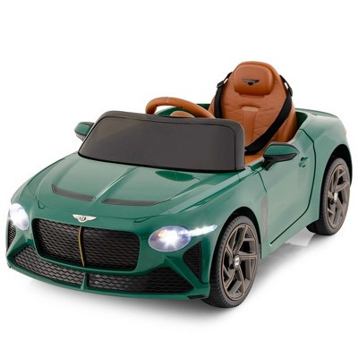 Costway 12V Licensed Bentley Bacalar Kids Electric Ride-on Car with Remote Control Green | Target