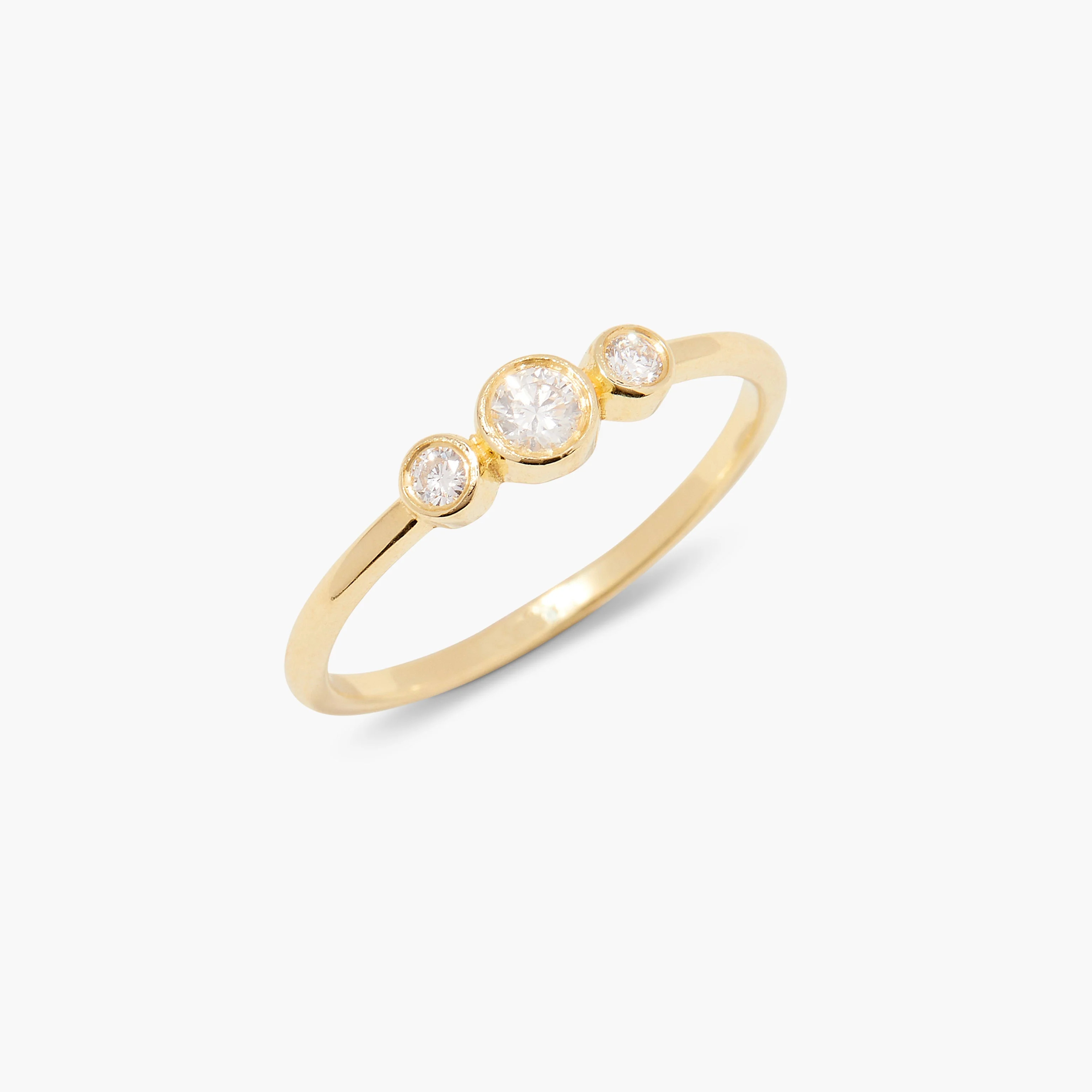 Elle Gold Vermeil Diamond Ring | Brook and York