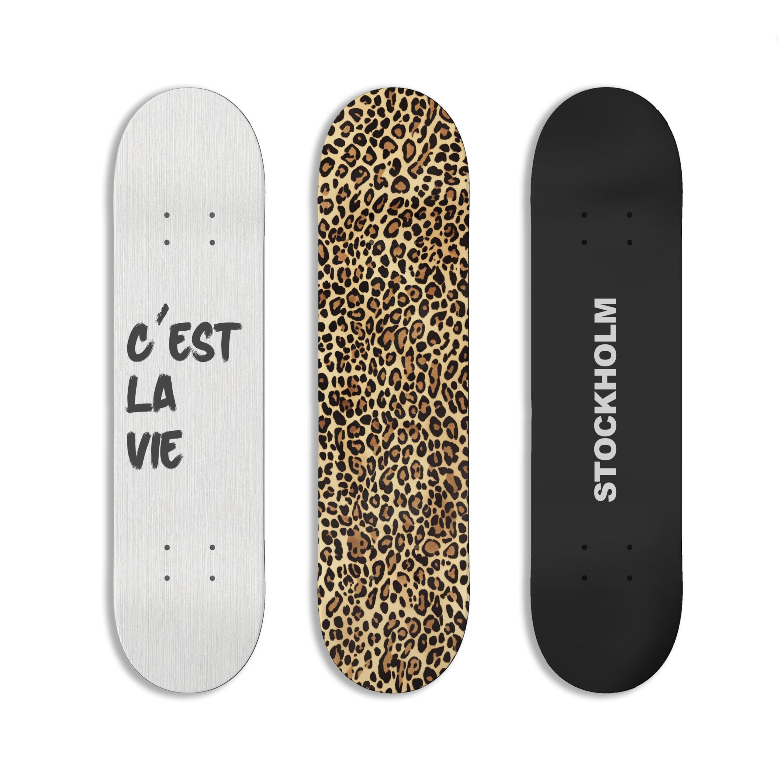 TwoDays Stockholm Style Skateboard Wall Decor - Modern Wall Mount Art Set for Men's Apartment & D... | Amazon (US)