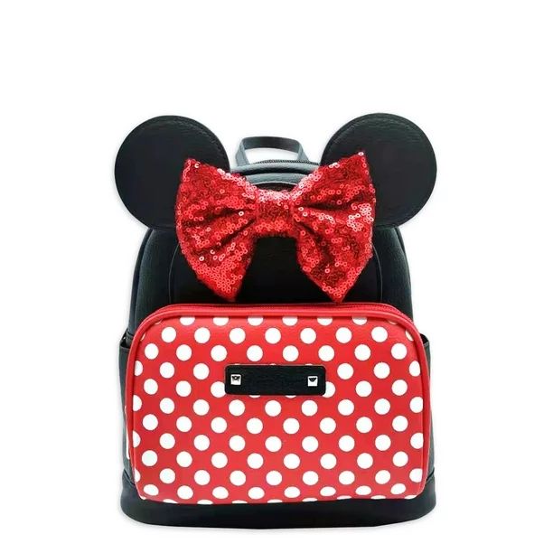 Disney Minnie Mouse Women's Polka Dot Mini Backpack - Walmart.com | Walmart (US)