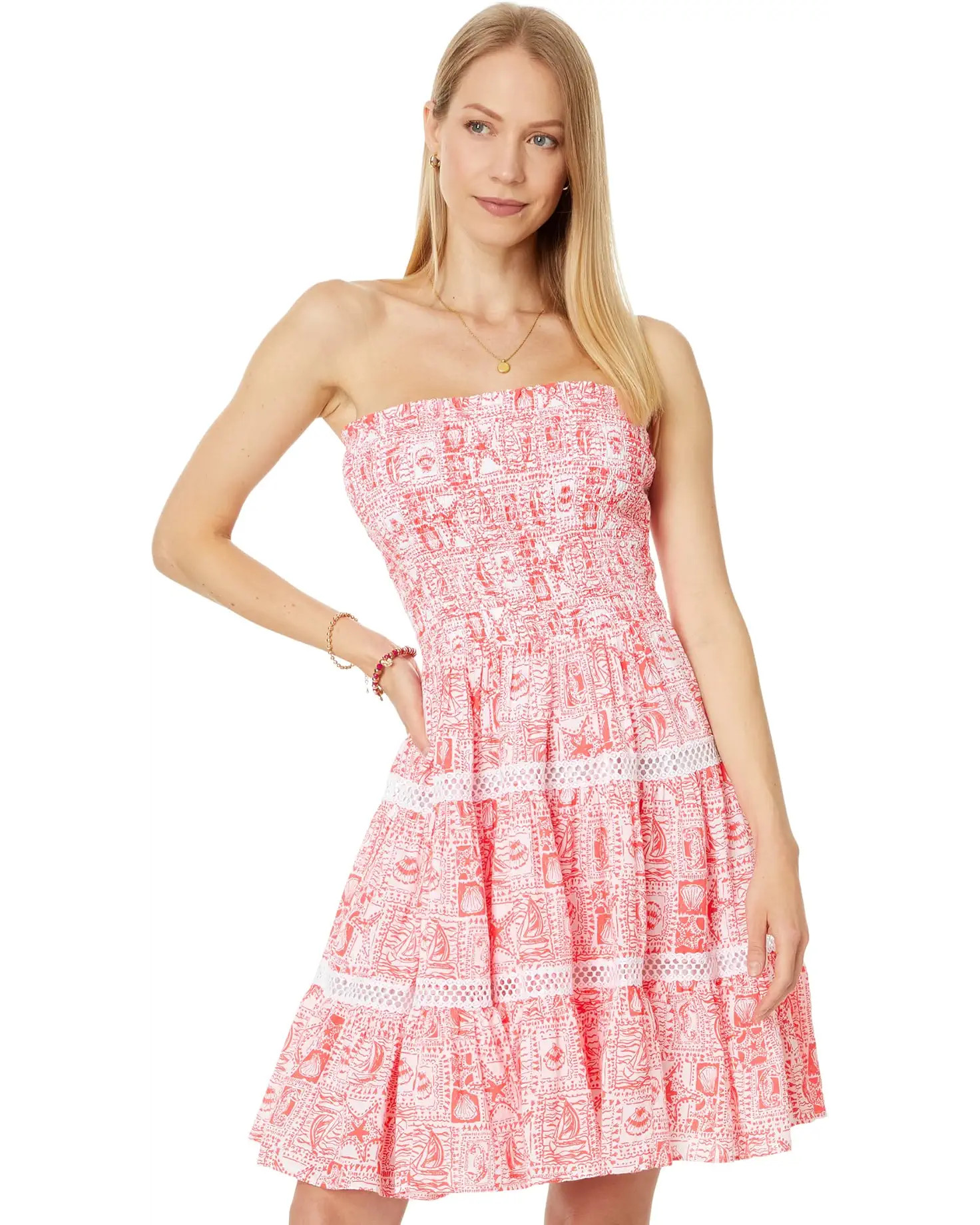 Women's Lilly Pulitzer Kelvina Strapless Smocked | Zappos