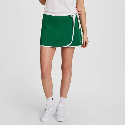Champion Women's In the Stands Wrap Skort - Green S | Target