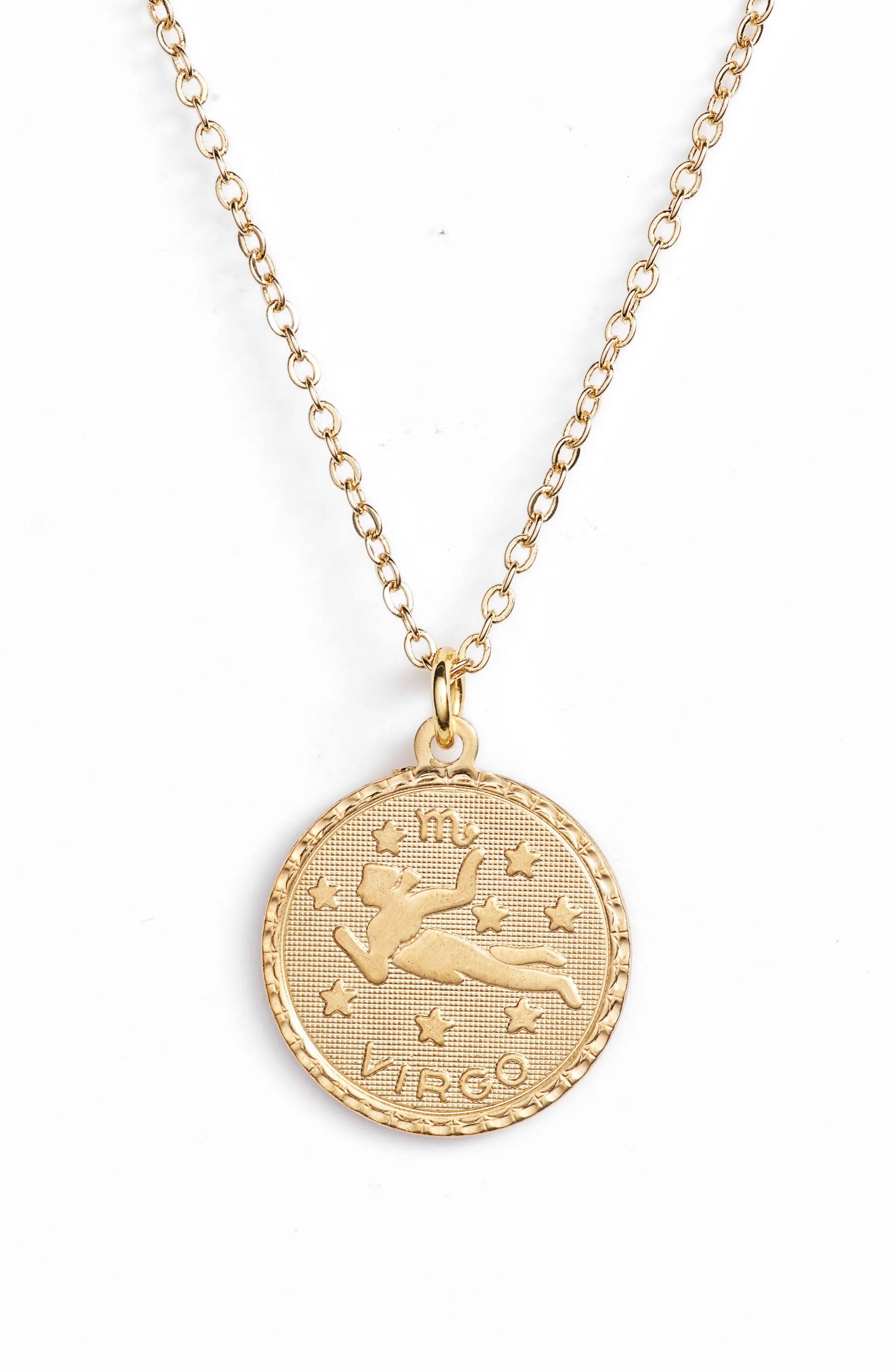 Ten79LA Zodiac Coin Pendant Necklace | Nordstrom