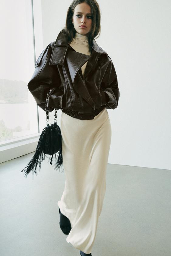 Zara - Fringed Shoulder Bag - Black - One Size Only - Woman | Zara UK