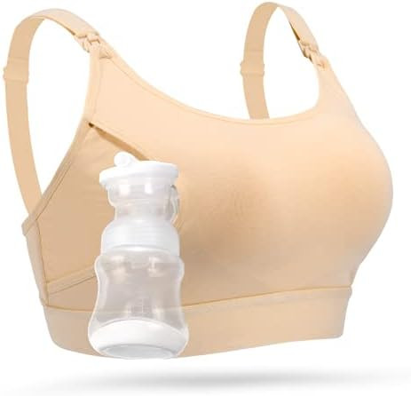 Amazon.com : Hands Free Pumping Bra, Momcozy Adjustable Breast-Pumps Holding and Nursing Bra, Sui... | Amazon (US)