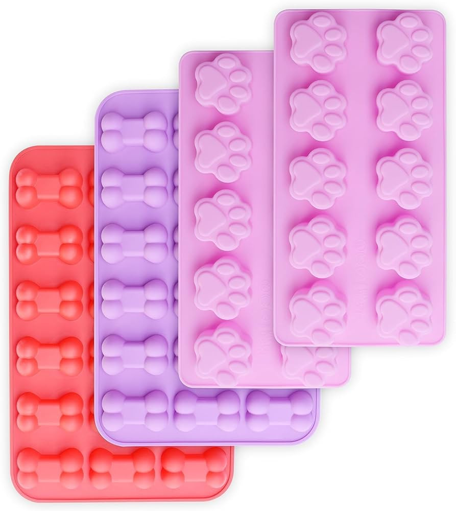 homEdge Puppy Dog Paw and Bone Silicone Molds, Non-Stick Food Grade Silicone Molds for Chocolate,... | Amazon (US)