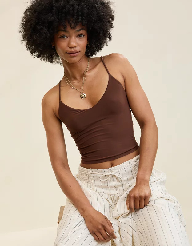 SMOOTHEZ Strappy Back Tank Top | American Eagle Outfitters (US & CA)