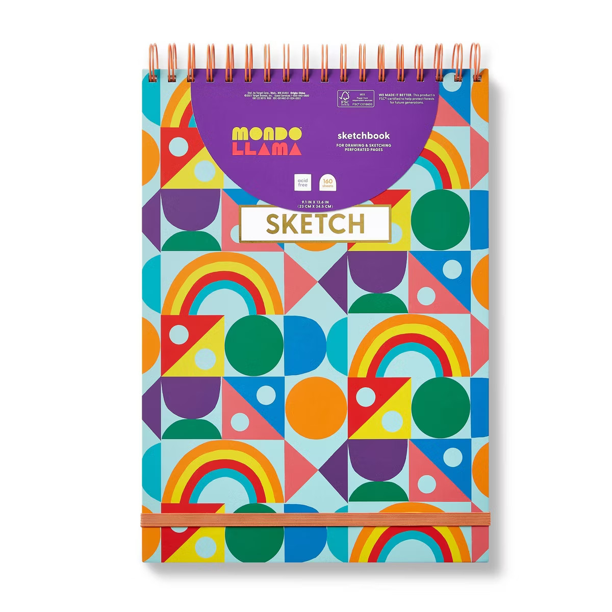 9"x13" Shapes Art Sketchbook - Mondo Llama™ | Target