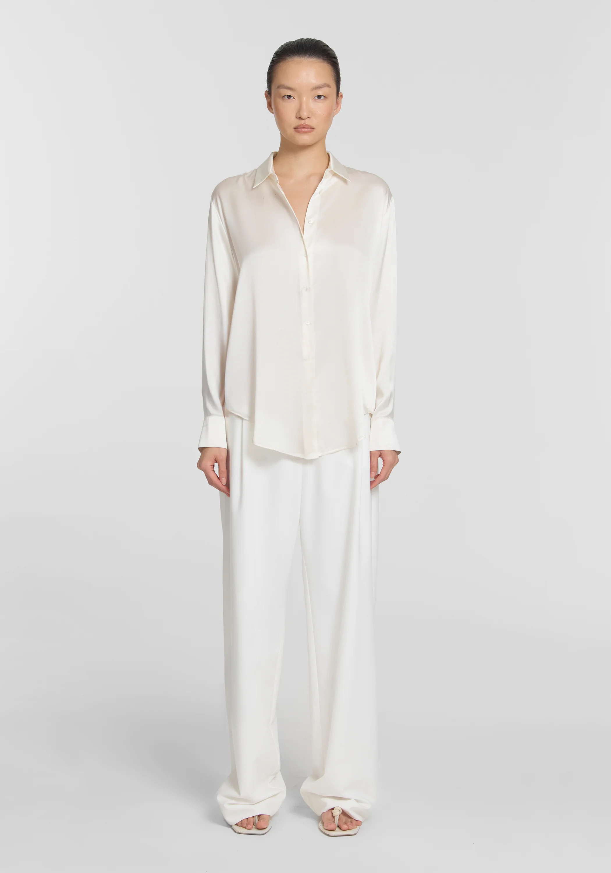 MEMORIAL SILK SHIRT IN WHITE | SHIRTING | VIKTORIA & WOODS | Viktoria & Woods