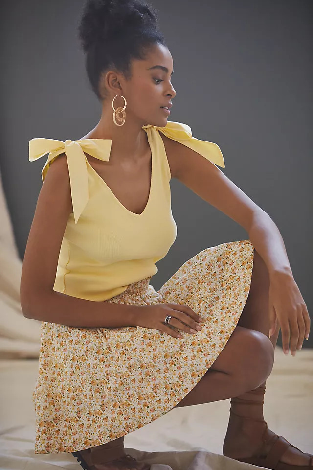 Maeve Bow-Tie Tank | Anthropologie (US)