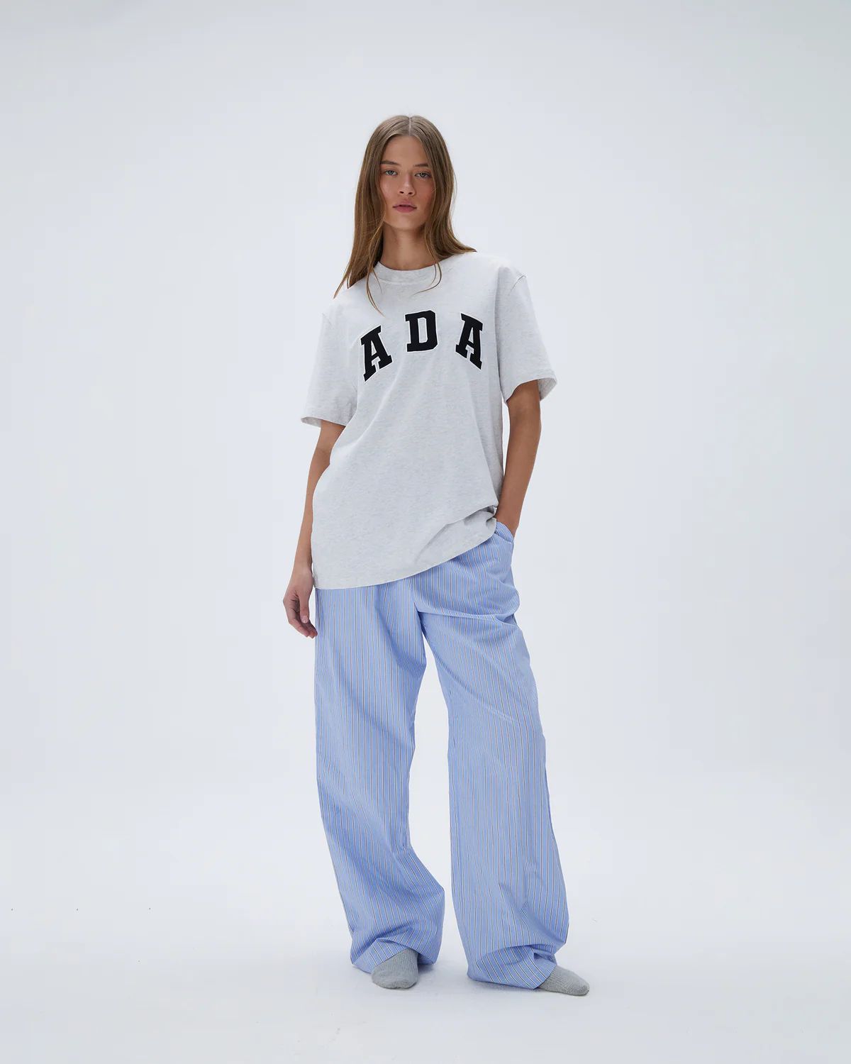 Cotton Pull On Pants - Stripe | Adanola UK